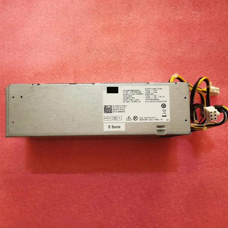 Оригинальный 6 + 4 контактный блок питания WRN7C AC200EBS 00 для OptiPlex 3060 5060 7060 Vostro 3470 SFF 200W PSU|Блоки компьютеров| |