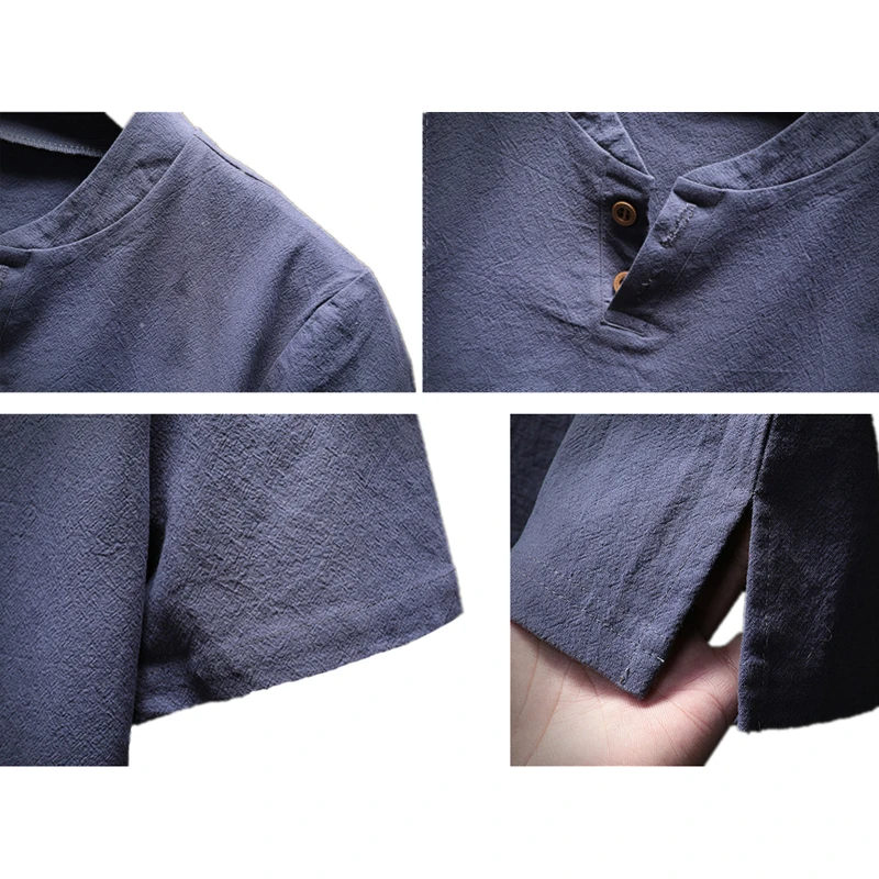 Мужская футболка на пуговицах FGKKS Тонкая Повседневная Однотонная в китайском