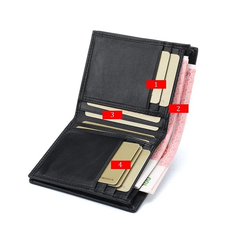 

Carteira Masculina Wallet Business Men Billetera Hombre Crocodile Skin Purse Fashion Mens Wallets Short Genuine Leather Purses