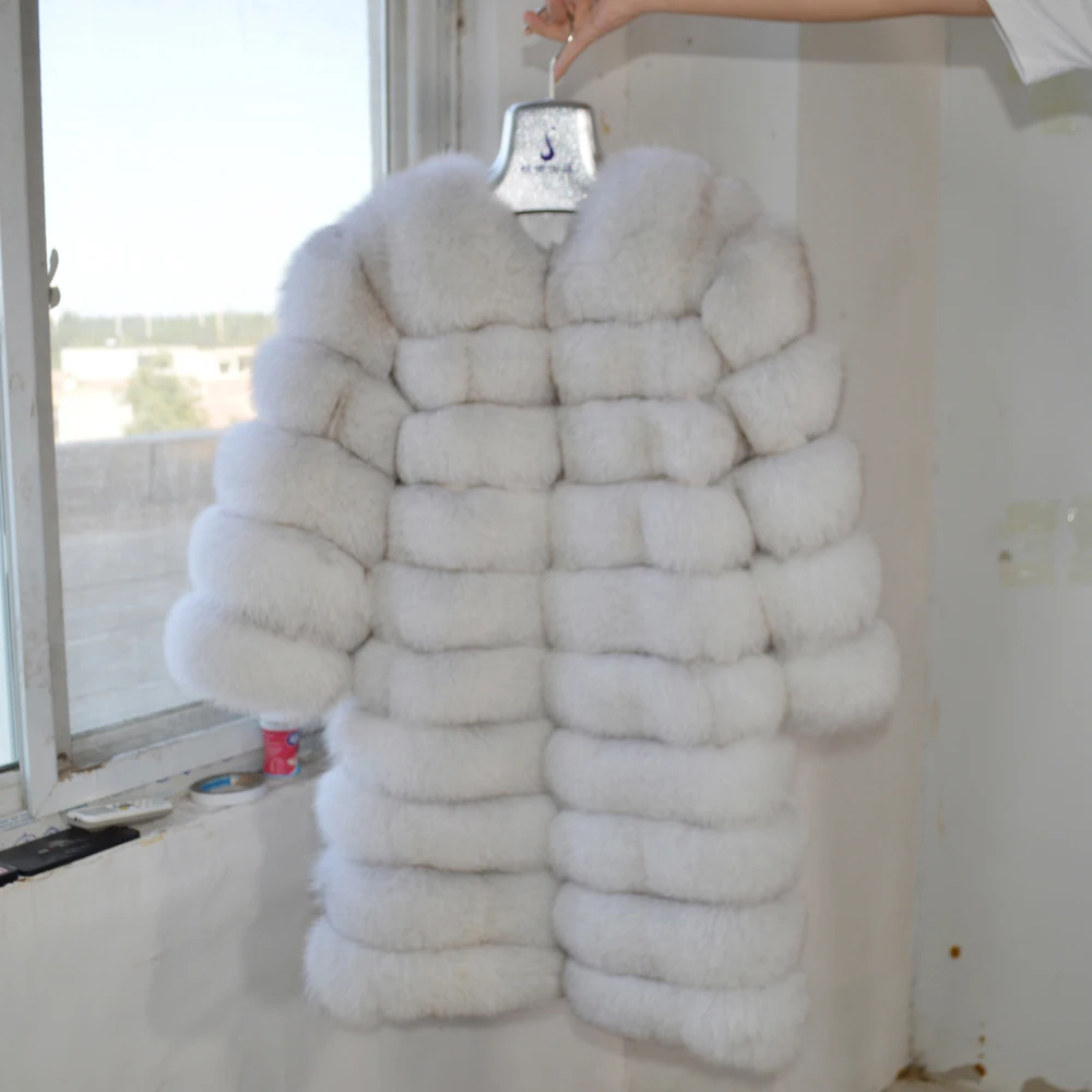 2020 съемный Стиль женский зимний толстый теплый натуральный мех норки пальто из