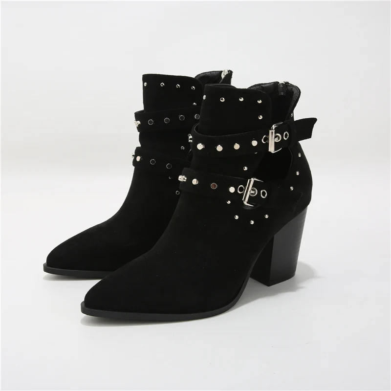 2019 г. женские Фетиш ковбойские полусапожки большие размеры 8 см ботильоны на