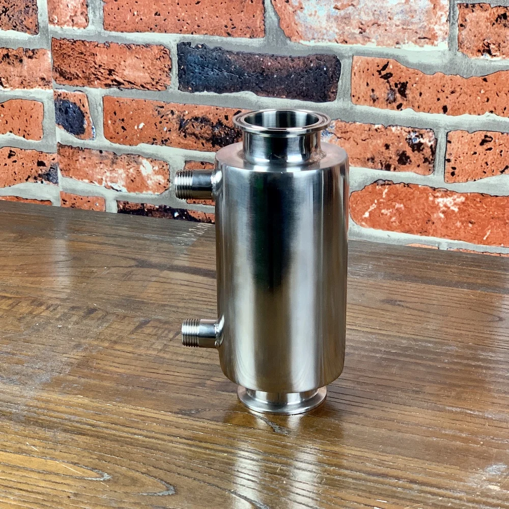 Зажим 1 5 &quotOD38mm прямоточный дефлегматор холодильник дистиллятора. Длина 200 мм