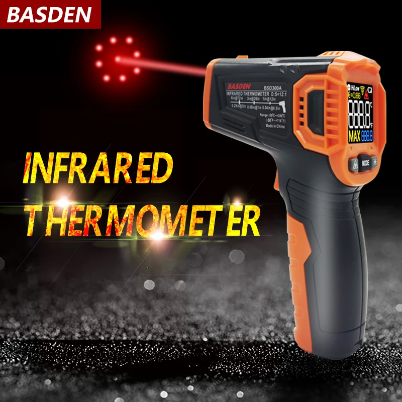 Инфракрасный термометр для измерения температуры цифровой Бесконтактный