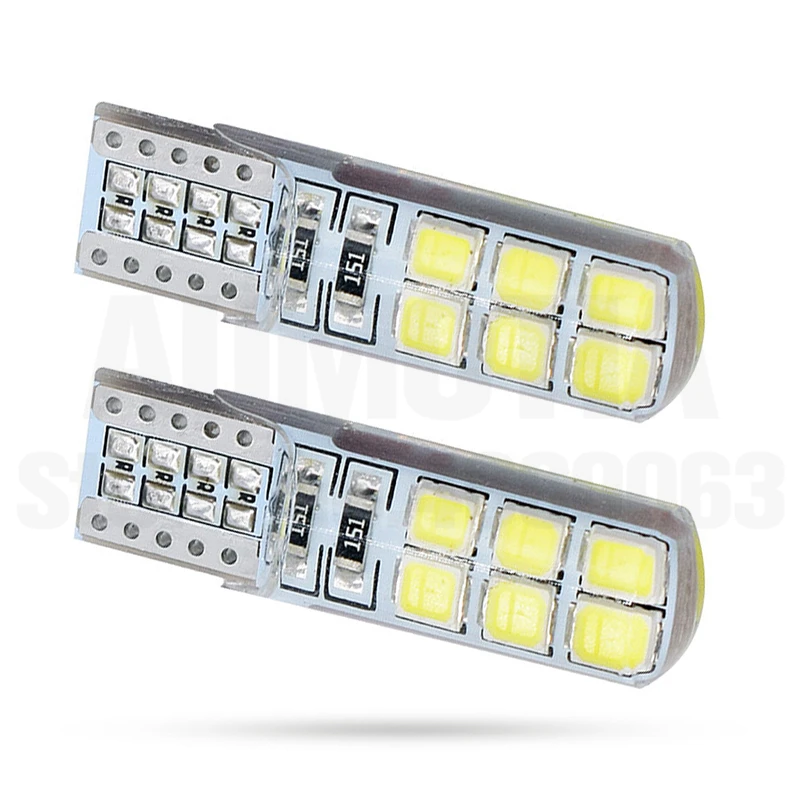 194 x яркая кварцевая T10 светодиодный W5W 2835 12SMD парковочный автомобильный клиновый