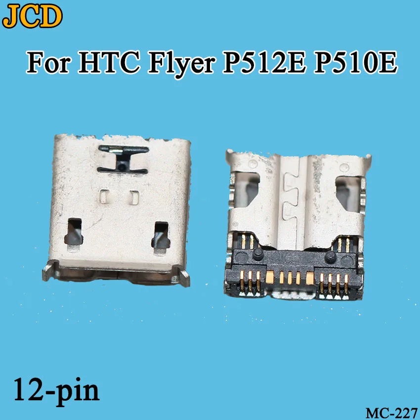 JCD 5PCS/Lot Micro Usb Charge Socket Port Jack Plug For HTC Flyer P510E P512E Charging Connector | Connectors