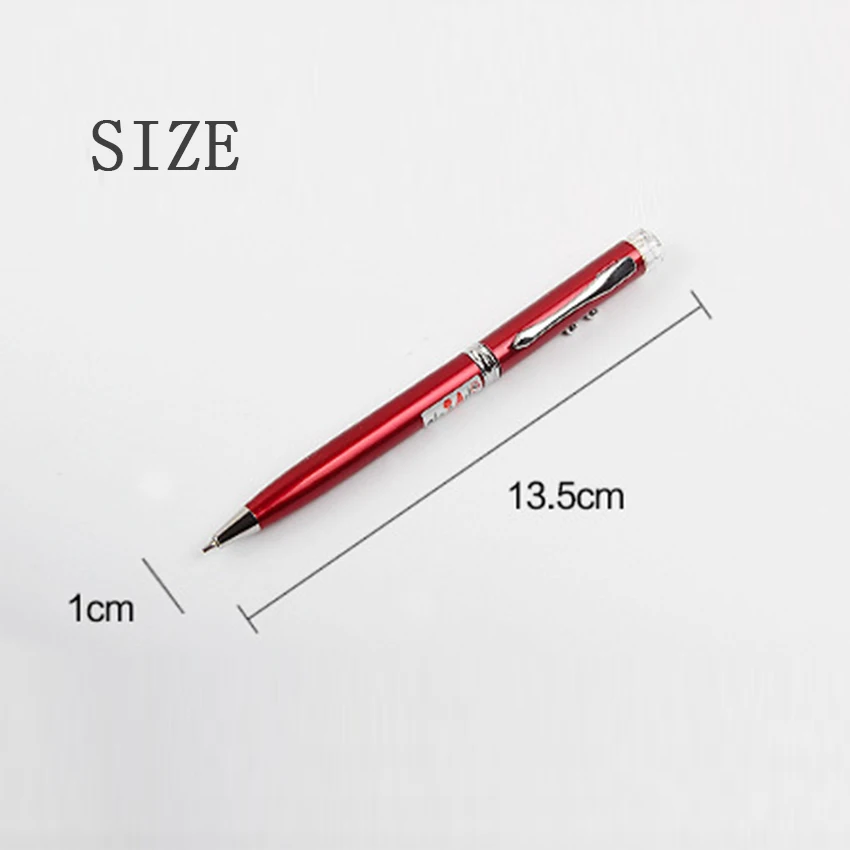 Mini 3 in 1 Red Laser Pointer + LED Flashlight Lamp Ballpoint Pen high Multifunctional Tool School Educational Supplies | Канцтовары для