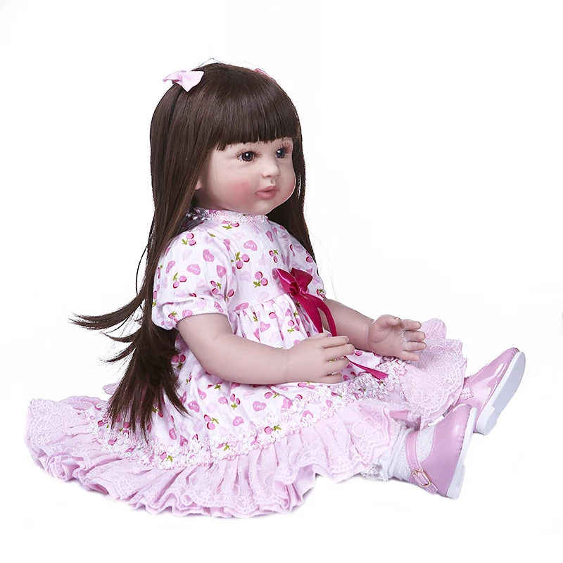 Оригинальная Реалистичная кукла реборн NPK 60 см для маленьких девочек принцессы в