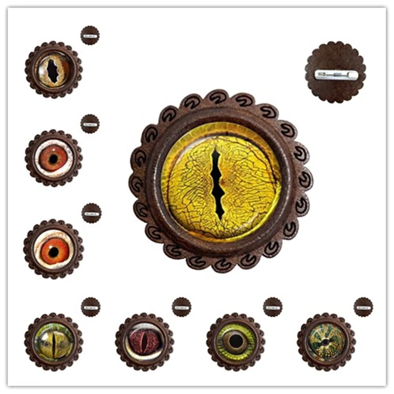 Дракон змея сова кошка тигровой расцветки деревянные броши Огненный ювелирные