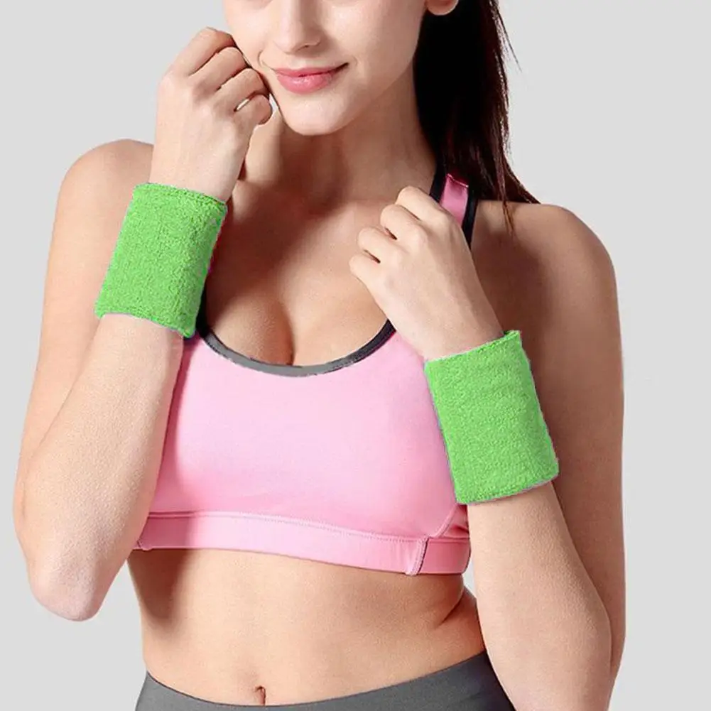 Спортивный костюм для девочек из хлопка Полотенца Sweatband браслет на запястье
