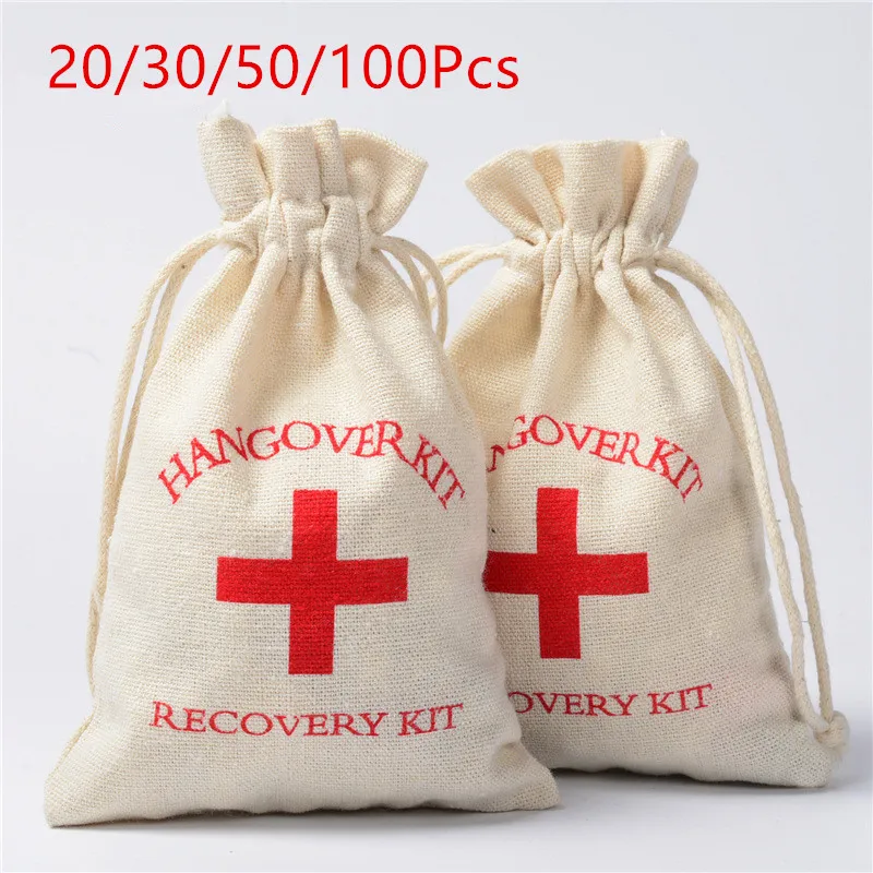 20/30/50/100 шт набор от похмелья сумки Свадебные сувениры подарки для гостей