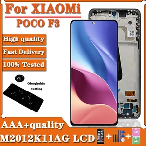 6.67"AA+ For Xiaomi Poco F3 M2012K11AG LCD Display Screen with Frame
Touch Panel Digitizer For Pocophone F3 pro Display