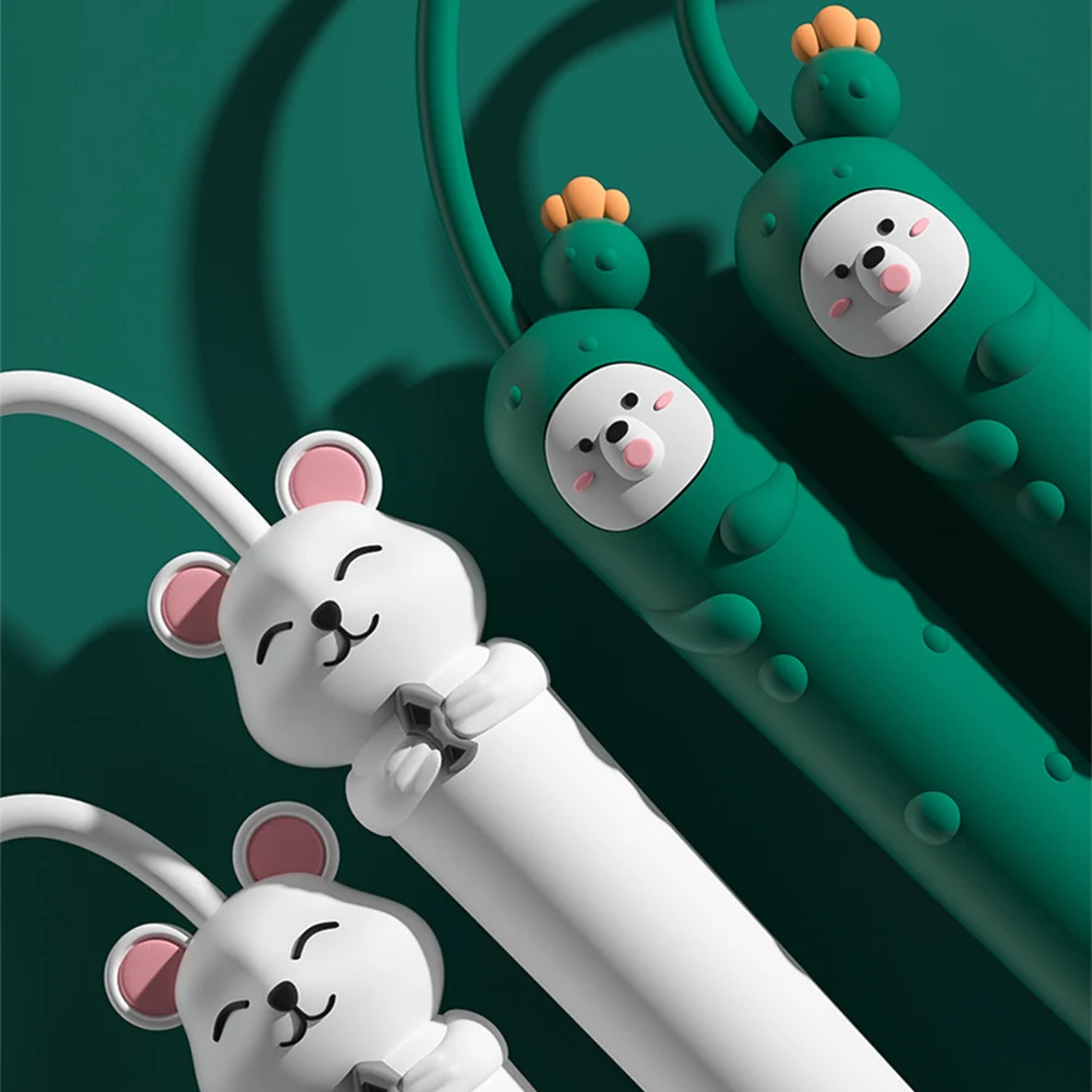 

PVC For Exercise Portable Anti Slip Fitness Equipment Skipping Rope Home Gym Adjustable Length Indoor Outdoor Kindergarten