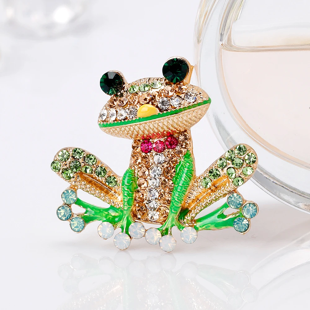 Брошь Pepe эмалированные булавки аксессуары мультяшная милая зеленая лягушка