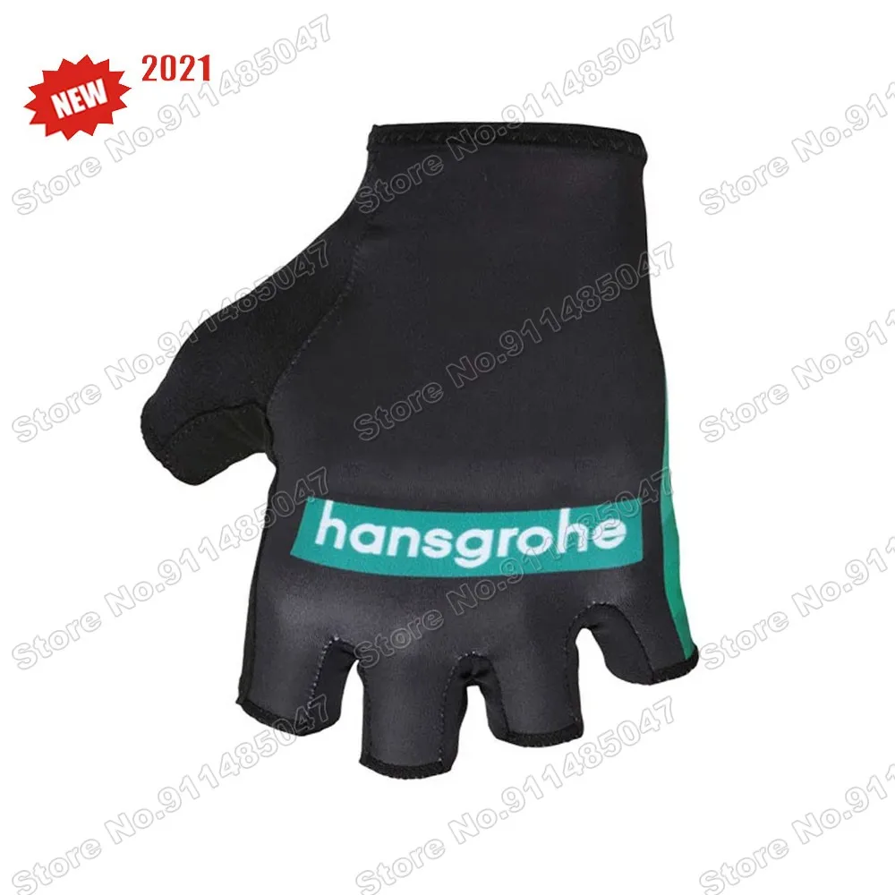 

Boraful Hansgrohe 2021 Black Cycling Gloves Men Bicycle Gel Half Finger Gloves One Pair Size M-XL Guante Ciclismo Gant cyclisme