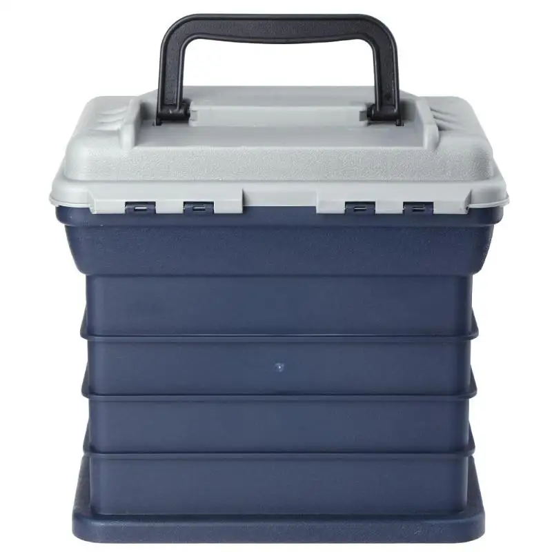 4 Слои ящик для рыболовных снастей отделения рыболовный большой-Ёмкость рыбы