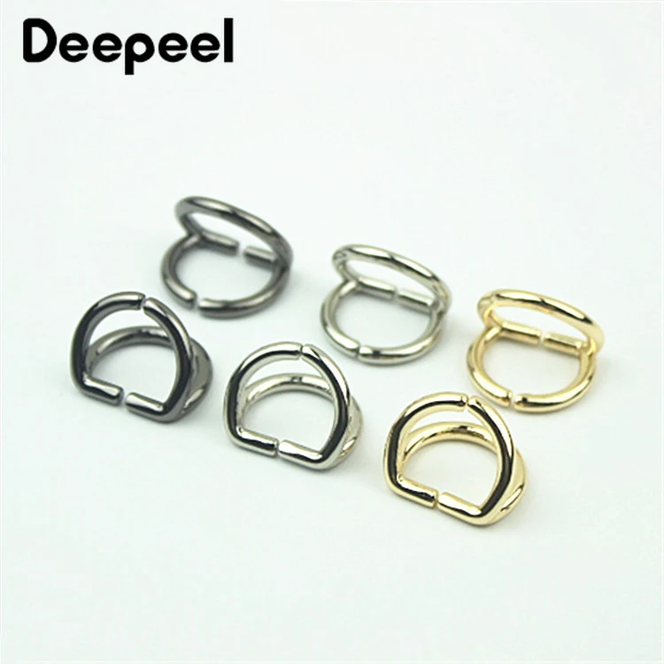 

Deepeel 10/20pcs 15mm Metal O Dee D Ring Buckles Bag Chain Strap Hang Clasp DIY Luggage Hardware Lesther Crafts Accessories
