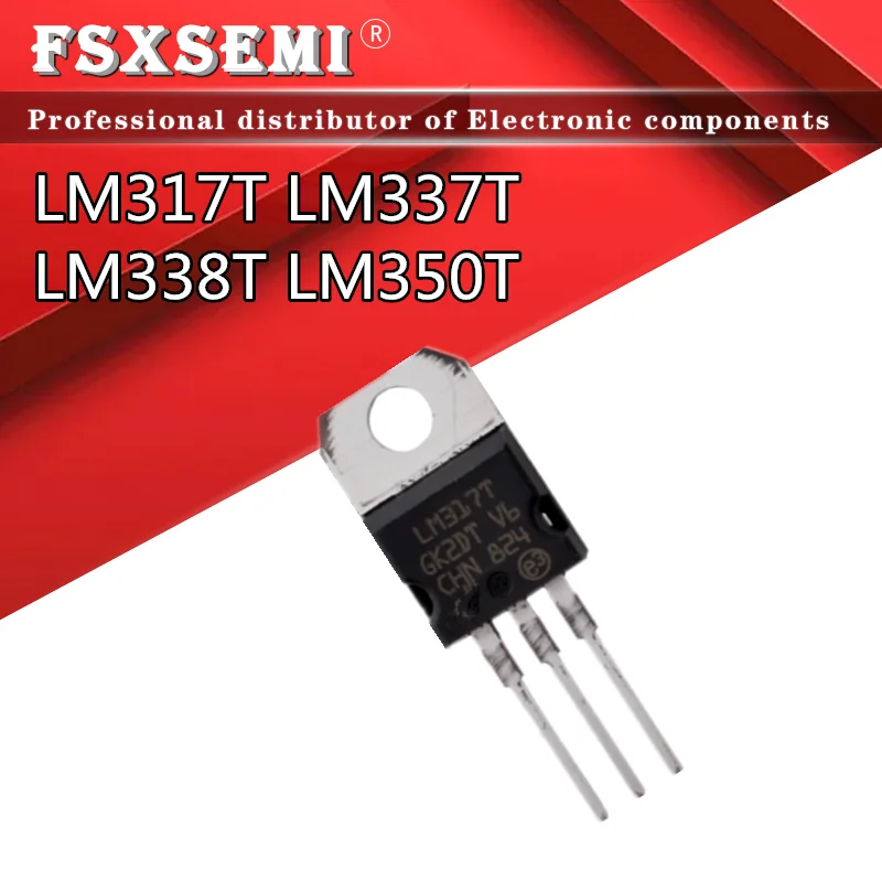 

10pcs/lot LM317T LM337T LM338T LM350T TO220 Voltage Regulator IC TO-220 LM337 LM338 LM350 LM317