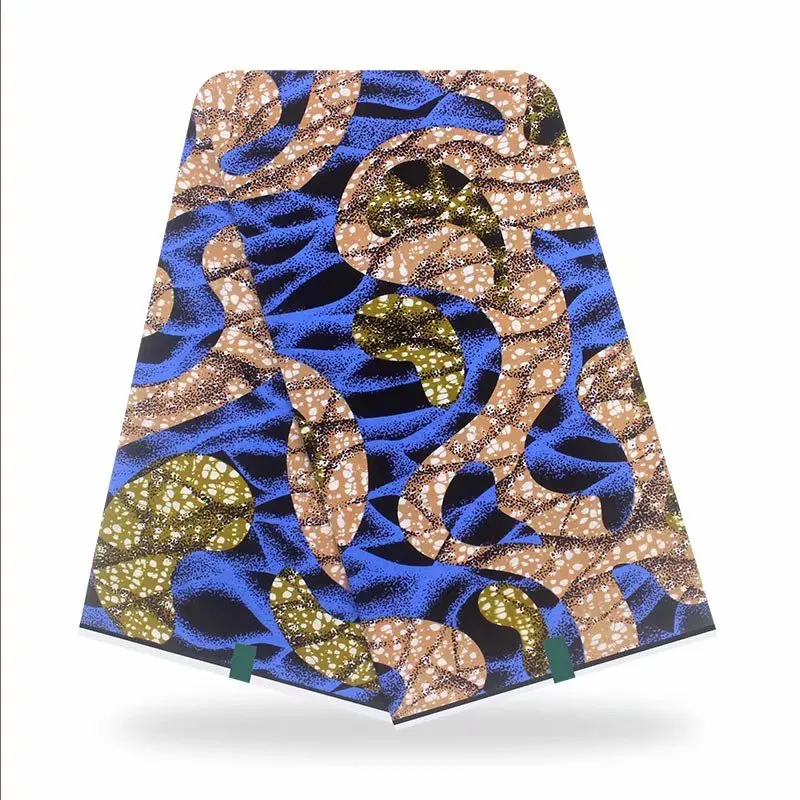 

african wax 2021 Fashion unique Design African Nigerian Ankara 100%cotton wax High Quality Real Wax Print Fabric pagne wax F3-26