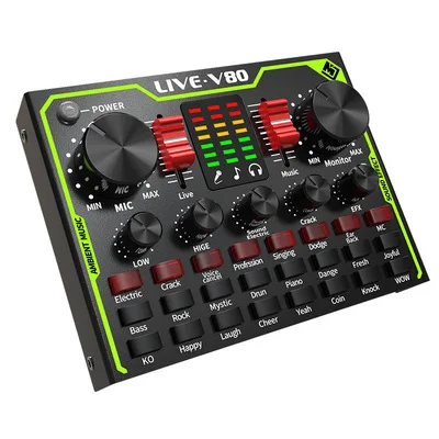 Конденсаторный микрофон Webcast BM800 с функцией прямого эфира Bluetooth USB для записи DSP