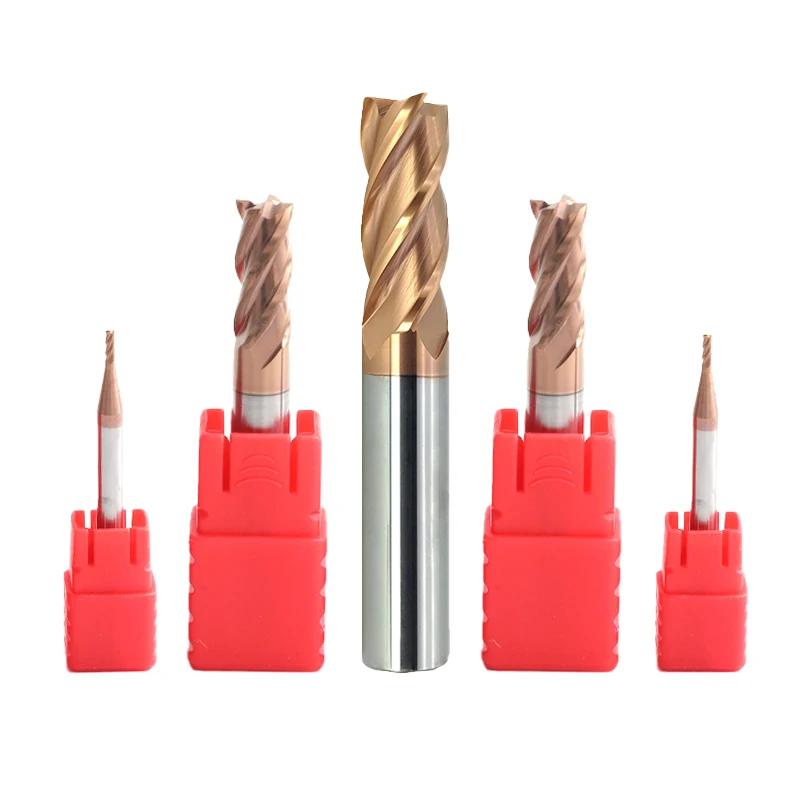 

4 Flutes Milling Cutter HRC55 Carbide End Mill Alloy Coating Tungsten Steel CNC Maching Cutting Tool End mills 2mm to 16mm