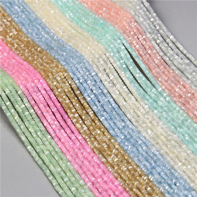 

Colorful Natural Freshwater Shell Bead Dyed Mother of Pearl Shell Spacer Beads for Making Jewelry Accessories DIY Bracelet