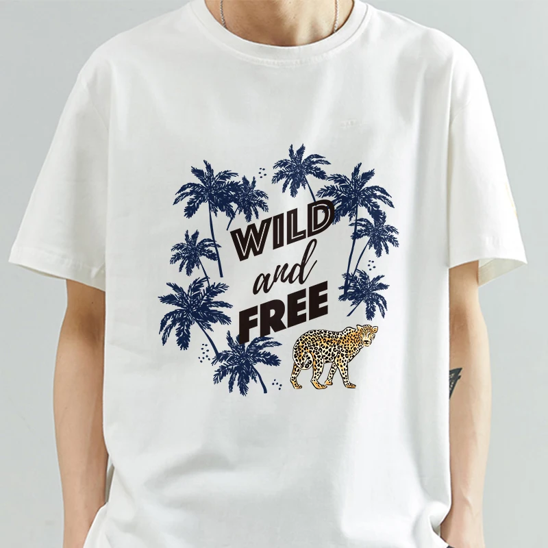 

Wild and Free Vintage T Shirt Classic Punk Style Vetement Femme Snowy White Fancy Man Women Tops Back To School Dames Kleding