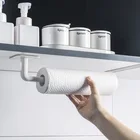 Кухня Self-клейкие принадлежности под бумага для ящиков в шкафу рулон стойки Полотенца держатель ткани Вешалка Стеллаж для хранения для Ванная комната туалет