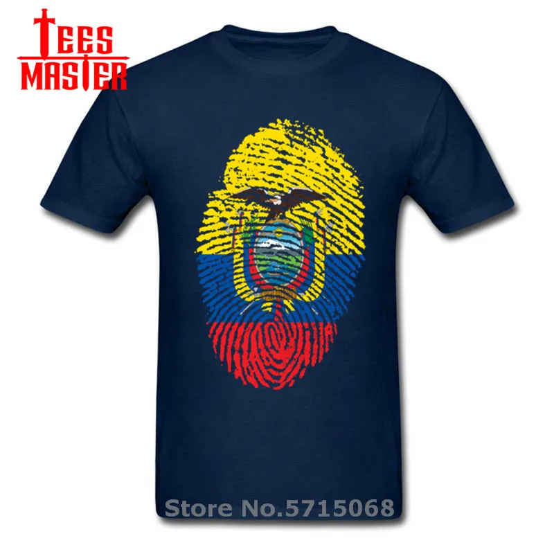 Флаг Эквадора отпечатков пальцев топы для мужчин и женщин Свободные Стиль летняя