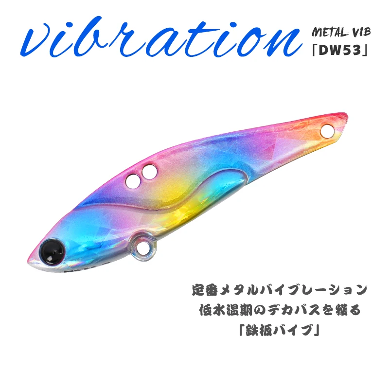 TSURINOYA Fishing Lure VIB Metal Swimbait DW52 50mm 7g Sinking Vibration Hard Bait Spoon Winter Jig | Спорт и развлечения