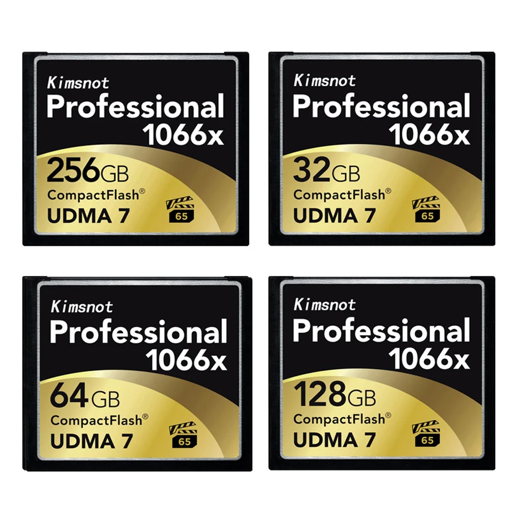

Kimsnot Professional CF Card 64GB 128GB 32GB 256GB Memory Card Compact Flash Cards Compactflash 1066x UDMA7 High Speed 160mb/s