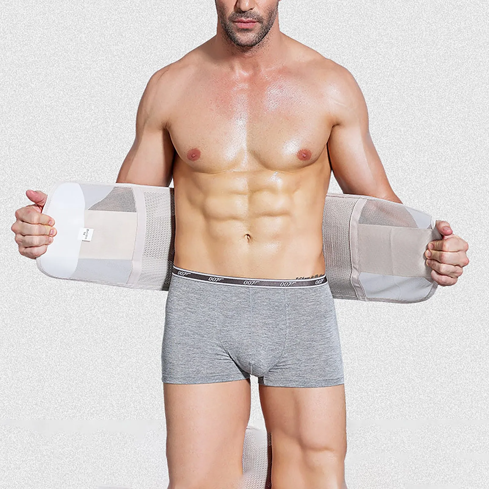 

2021 Men And Women Tummy Belly Abdomen Trimmer Body Slimming Waist Belt Fat Burner Shape Corset Elastic Belt Cinturones Mujer