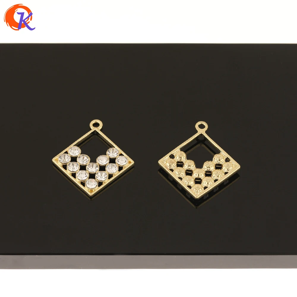 

Cordial Design 50Pcs 25*28MM Jewelry Accessories/Rhinestone Pendant/Square Shape/DIY Making/Charms/Hand Made/Earring Findings