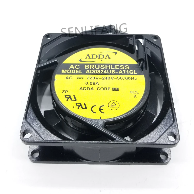 Охлаждающий вентилятор для ADDA, 220-240 В, 8 см, AC50/60 Гц, 0,80 А