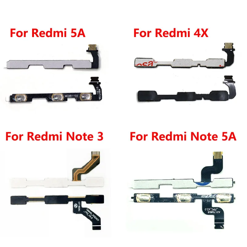 Кнопка включения и выключения громкости гибкий кабель для Xiaomi Redmi 3X 3S 4A Note 7 6 2 5A 6A 5