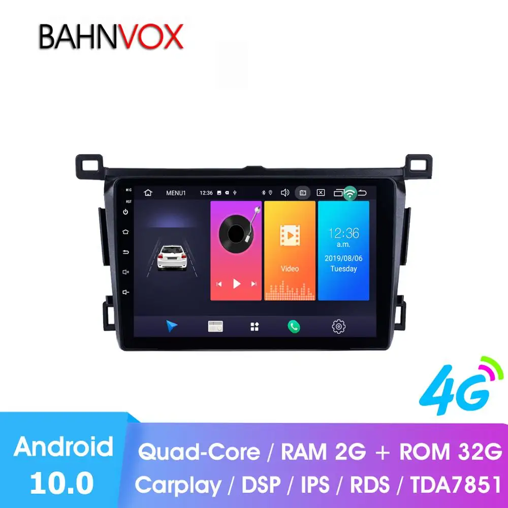 9 &quotandroid 10 0 RAM2G Автомобильный gps dvd плеер для Toyota RAV4 RHD 2013 2018 автомобильное радио