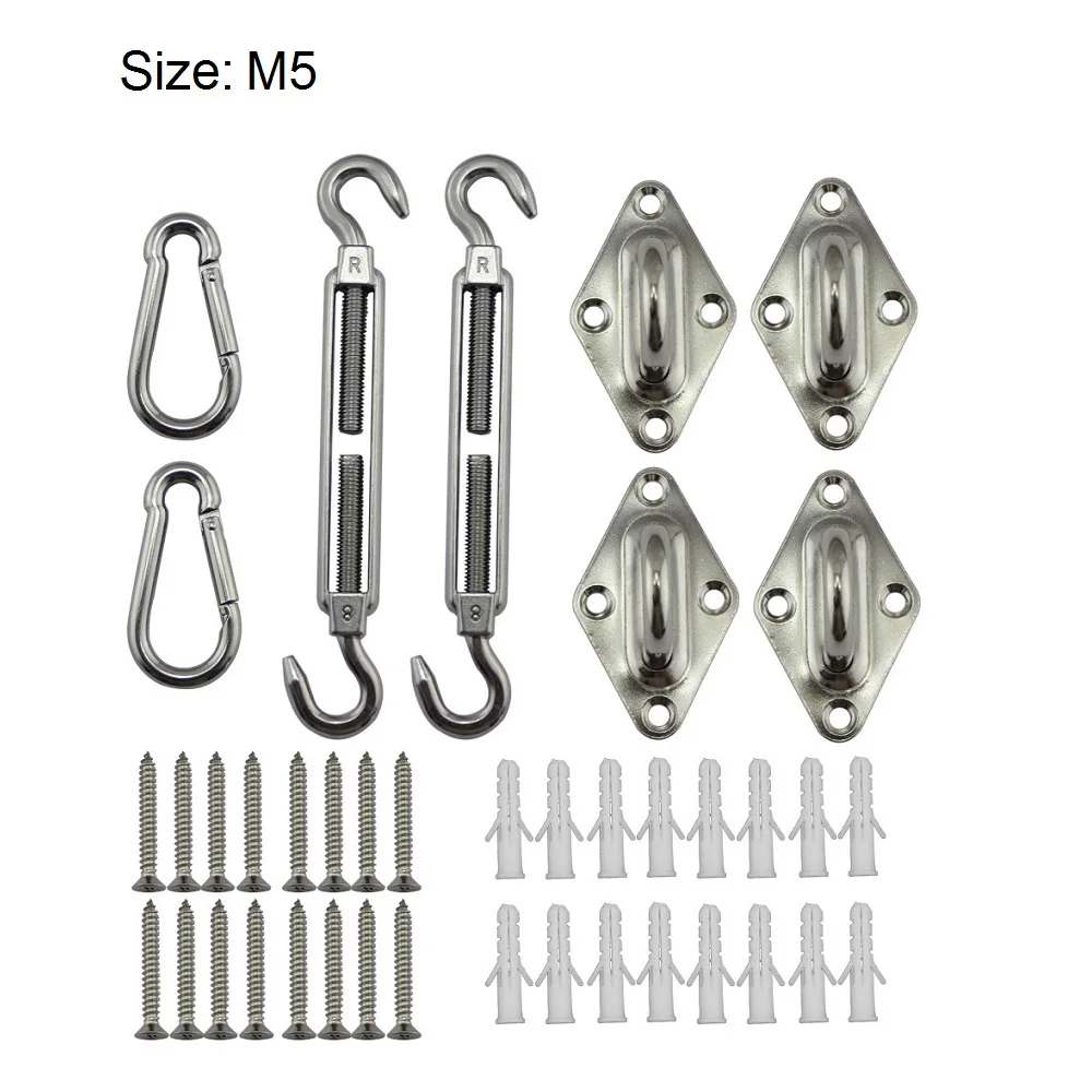 304 Нержавеющая сталь солнцезащитный козырек парус аппаратные средства комплект