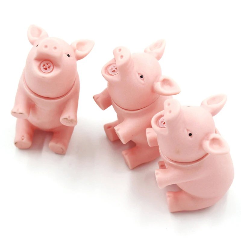 

1Pc Simulate Interactive Simulation Model Pig Dog Cat Rubber Pig Toy Accessories