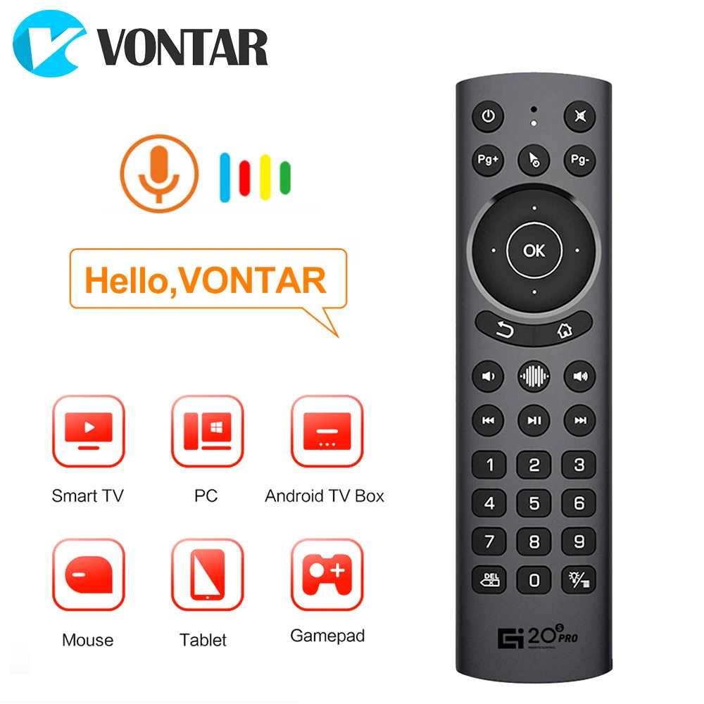 G20S PRO 2 4G беспроводной голосовой пульт дистанционного управления с подсветкой Air