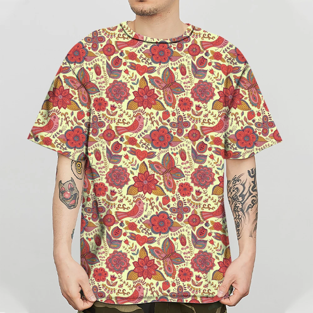 Мужская рубашка с круглым вырезом модная летняя повседневная футболка 3D принтом