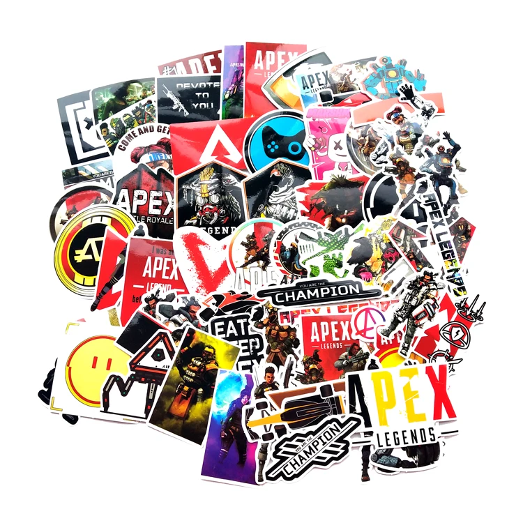 69 шт. наклейки с героями мультфильмов APEX Legends кукла девочка для детей Дорожный