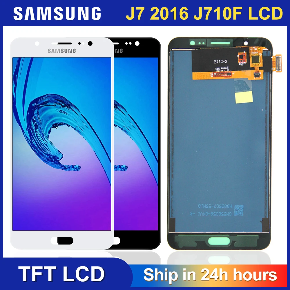 Жк дисплей 5 дюйма для Samsung Galaxy J7 2016 J710 J710F J710M J710H J710FN сенсорный экран samsung j7 j710 жк