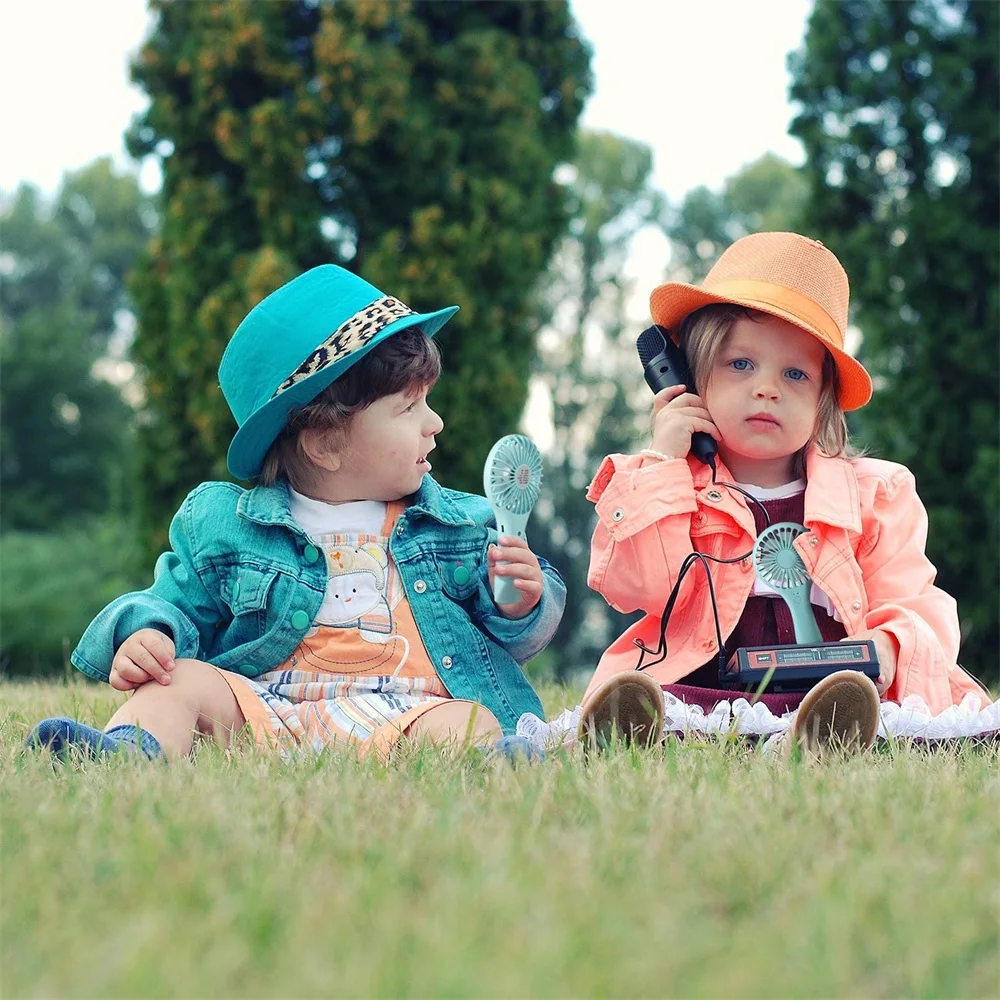 

Handheld Mini Fan Battery Operated Small Personal Portable Fan Speed Adjustable USB Rechargeable Fan