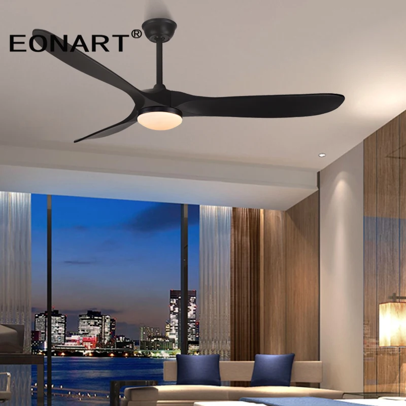 Потолочный вентилятор постоянного тока светодиодная подсветка из массива