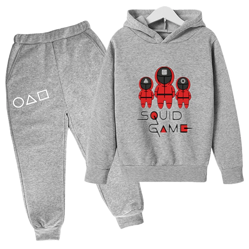 

Squid Game Costume Suit Sweatshirt Cotton Hoodies Kids Clothes Girls baby boy winter jacket sweatshirts for gril kids sweat