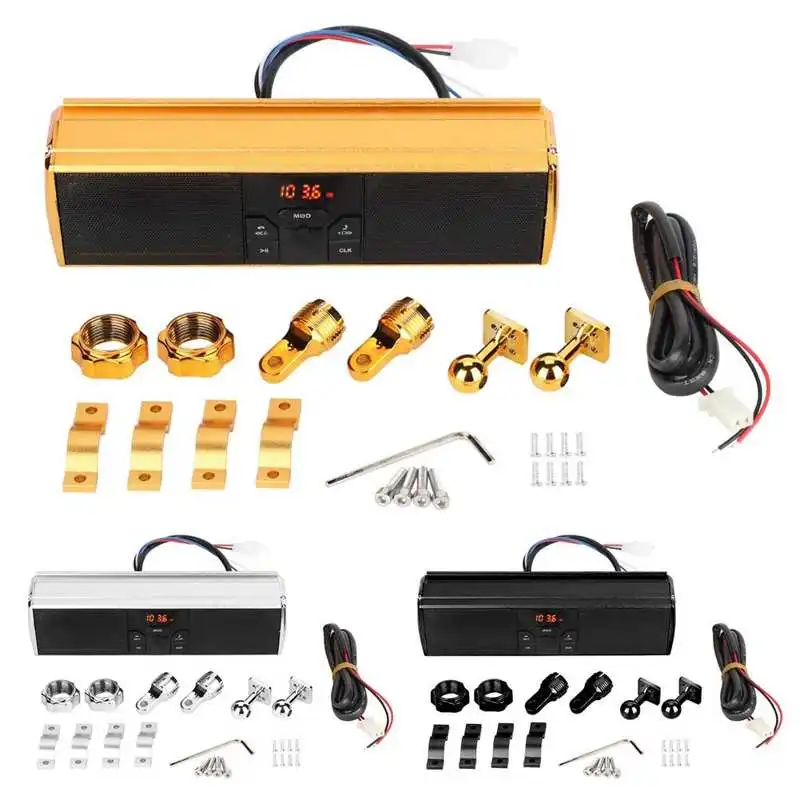 

Motorcycle Modification Handle Bar Stereo Audio System Anti-Side Water-Proof Sound System car Accessory