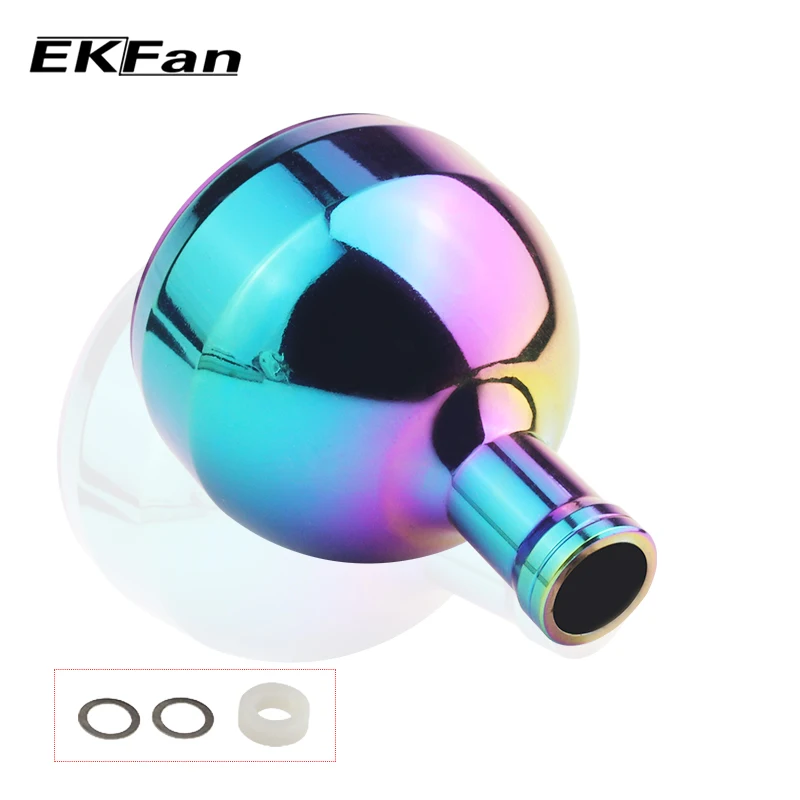 EKFan 2000 Серия Радужный цвет рыболовная ручка для катушки baitcasing Рыболовные