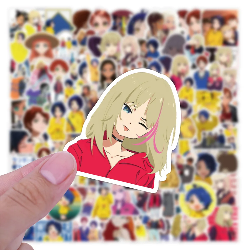 103050100pcs wonder egg priority cartoon anime stickers for laptop suitcase luggage motor bicycle car fridge guitar phone free global shipping