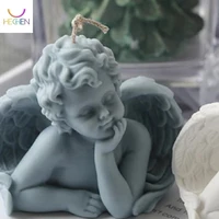 diy angel scented candle mold silicone handmade handmade soap molds resin molds 3d silicone mold for candle making wax melt mold