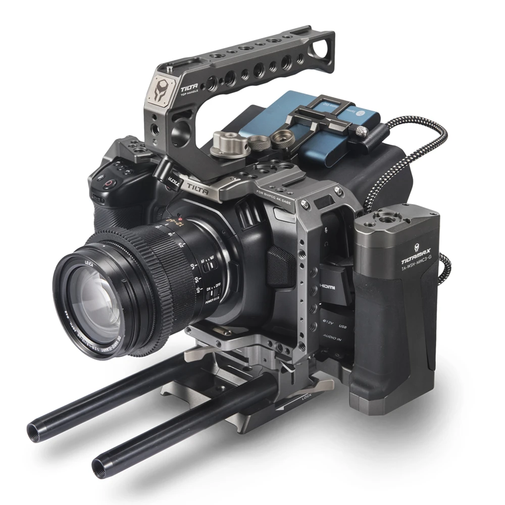 Tilta BMPCC 4K Камера клетка/чехол для карманных видеокамер Blackmagic Кино Камера 4K TA-T01-A-G Tilta Серый камера Blackmagic cinema