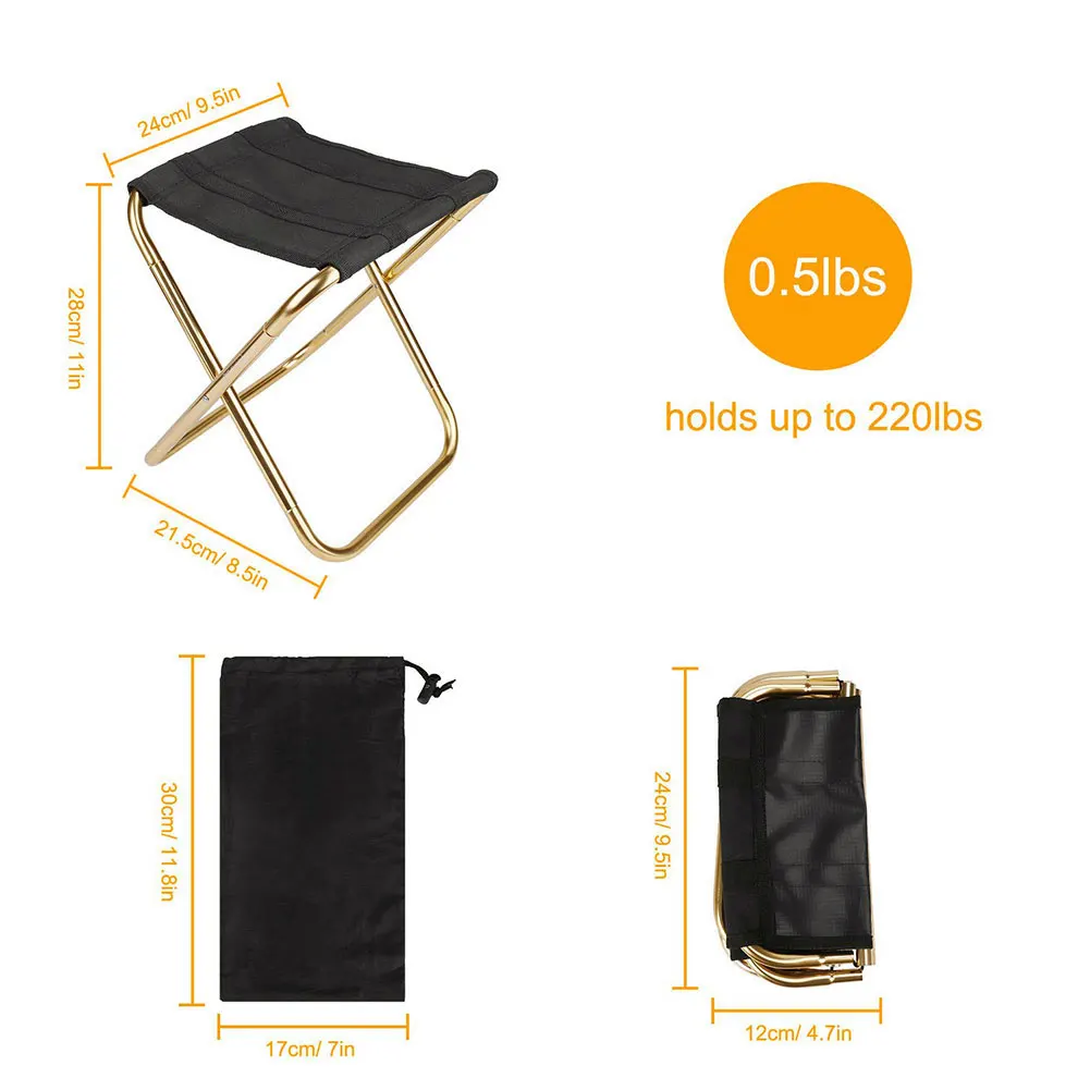 

Folding Small Stool Bench Stool Portable Outdoor Mare Ultra Light Subway Train Travel Picnic Camping Fishing Chair Foldable